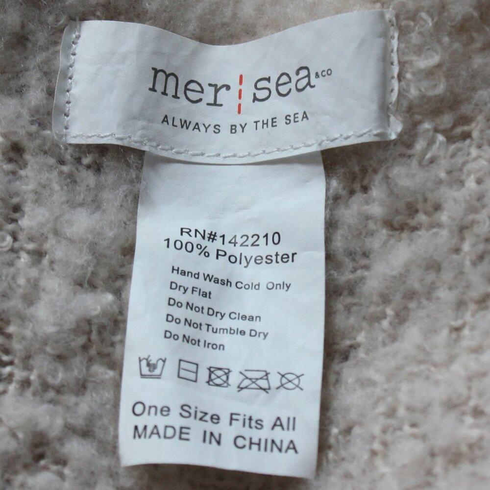 Mersea Large Ombre Cream, Beige, Mauve Knit Scarf - Picture 12 of 12